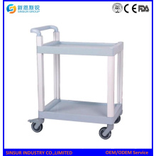 Mulit Purpose ABS 2-Tier Shelf Équipement médical Chariots / Trolley